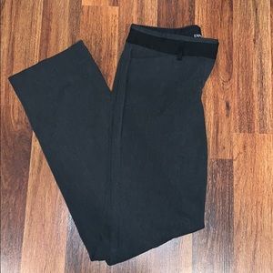Dark grey barely boot cut dress pants